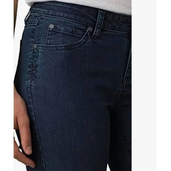 prAna Women's Jada Jeans indigo blue wash boot cut size 12 NEW - Picture 3 of 8